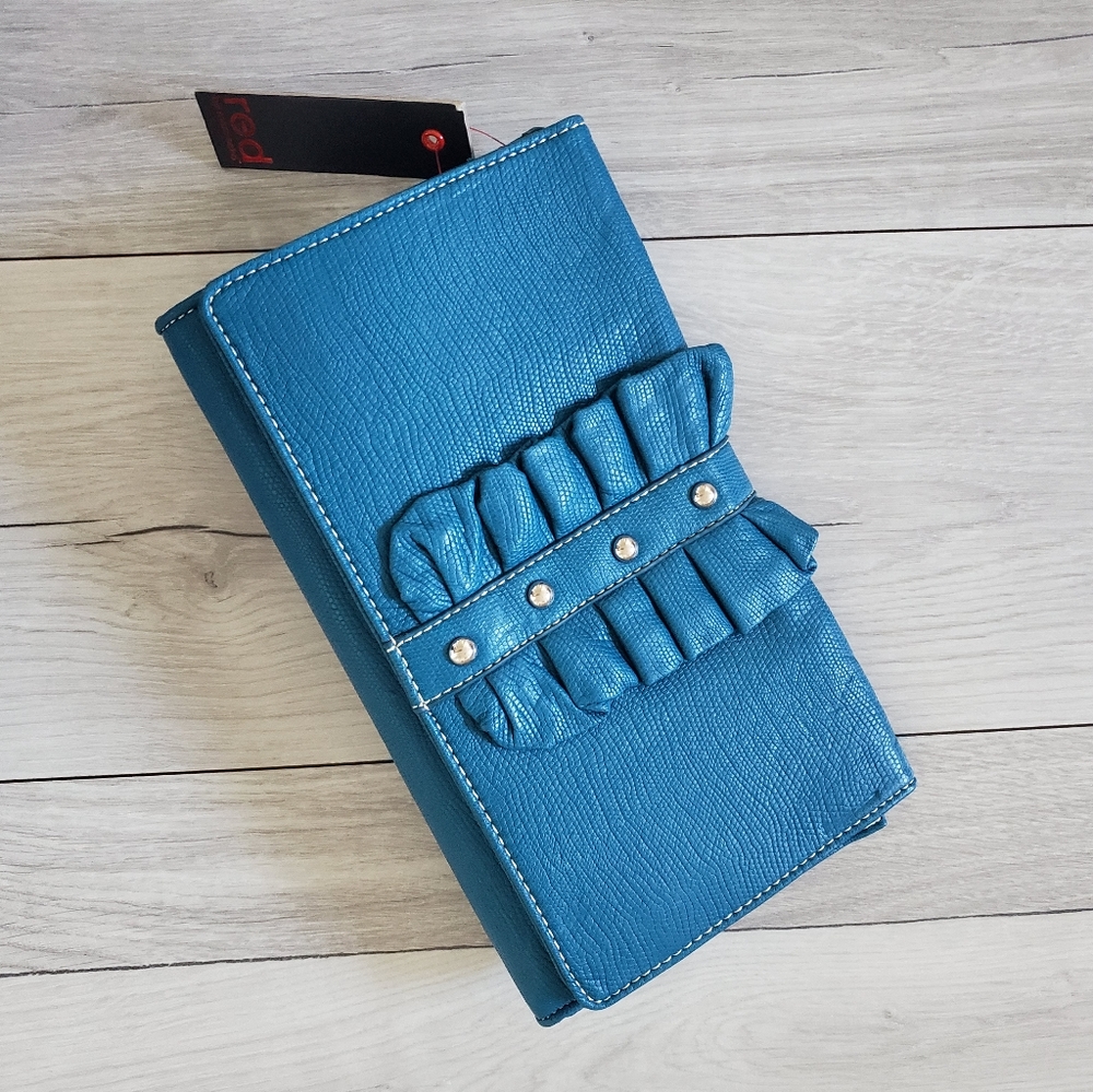 Ecko Red teal clutch bag purse